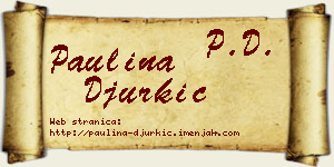 Paulina Đurkić vizit kartica